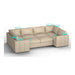 Lovesac – 8 Seats + 10 Sides Combed Chenille & Standard Foam with 10 Speaker Immersive Sound + Charge System – Tan - BB6484407