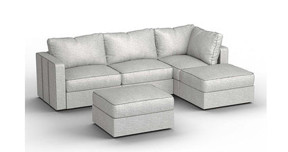 Lovesac – 5 Seats + 5 Sides Luxe Chenille & Lovesoft – Tonal Sterling - 1760087609791_902