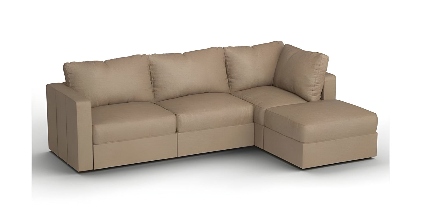 Lovesac – 4 Seats + 5 Sides Combed Chenille & Standard Foam – Taupe - BB6484105