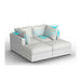 Lovesac – 4 Seats + 4 Sides Corded Velvet & Lovesoft with 6 Speaker Immersive Sound + Charge System – Sky Grey - BB6484179