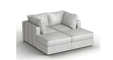 Lovesac – 4 Seats + 4 Sides Luxe Chenille & Standard Foam – Tonal Sterling - BB6484091