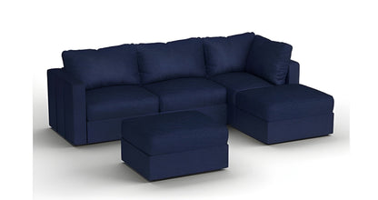 Lovesac – 5 Seats + 5 Sides Corded Velvet & Standard Foam – Sapphire Navy - BB6484133