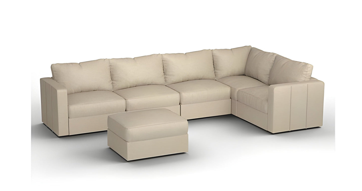 Lovesac – 6 Seats + 8 Sides Combed Chenille & Lovesoft – Tan - BB6484134