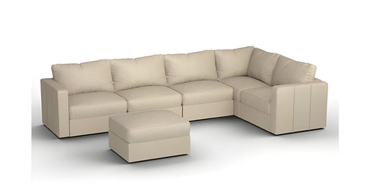 Lovesac – 6 Seats + 8 Sides Combed Chenille & Lovesoft – Tan - BB6484134