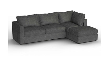 Lovesac – 4 Seats + 5 Sides Corded Velvet & Standard Foam – Charcoal Grey - 1760076393744_560