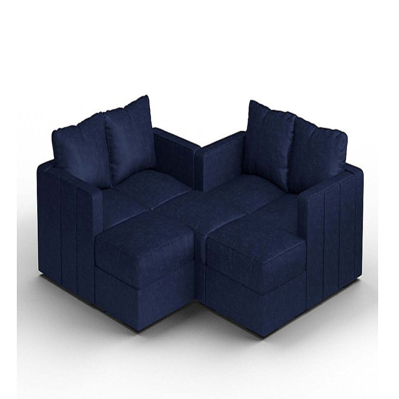 Lovesac – 7 Seats + 8 Sides Corded Velvet &amp; Lovesoft – Sapphire Navy - 1762893223432_784