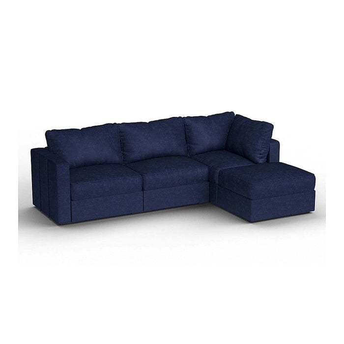 Lovesac – 4 Seats + 5 Sides Corded Velvet & Standard Foam – Sapphire Navy - BB6484114