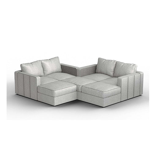 Lovesac – 7 Seats + 8 Sides Luxe Chenille & Lovesoft – Tonal Sterling - BB6484204