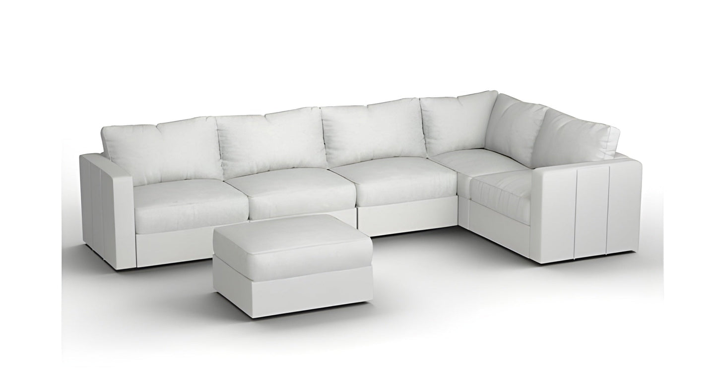Lovesac – 6 Seats + 8 Sides Corded Velvet & Standard Foam – Sky Grey - BB6484143