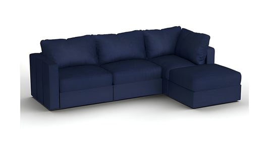 Lovesac – 4 Seats + 5 Sides Corded Velvet & Lovesoft – Sapphire Navy - BB6484115