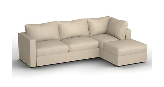 Lovesac – 4 Seats + 5 Sides Combed Chenille & Lovesoft – Tan - BB6484094