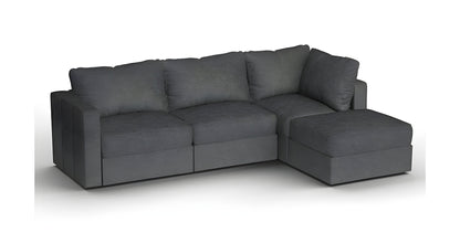 Lovesac – 4 Seats + 5 Sides Corded Velvet & Lovesoft – Charcoal Grey - BB6484125