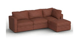 Lovesac – 4 Seats + 5 Sides Rained Chenille & Standard Foam – Terracotta - BB6484106