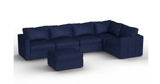 Lovesac – 6 Seats + 8 Sides Corded Velvet & Lovesoft – Sapphire Navy - 1760087623141_401
