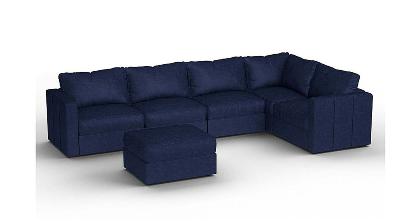 Lovesac – 6 Seats + 8 Sides Corded Velvet & Lovesoft – Sapphire Navy - 1760087623141_401