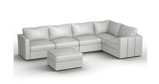 Lovesac – 6 Seats + 8 Sides Luxe Chenille & Lovesoft – Tonal Sterling - BB6484093