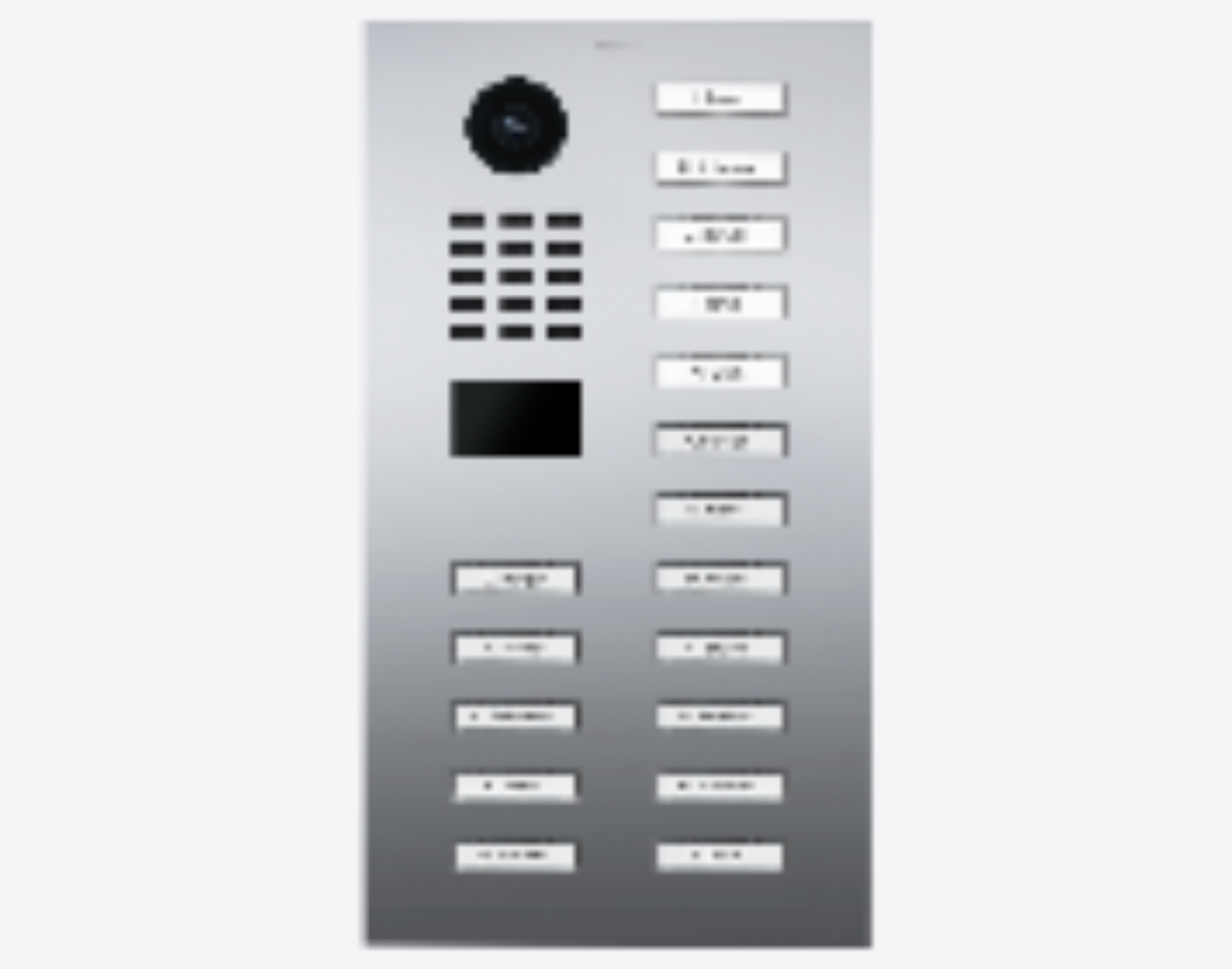DoorBird D2117V IP Video Door Station, 17 Call Buttons in Chrome - 423910522