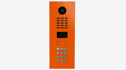 DoorBird D2101KV IP Video Intercom, 1 Call Button in Pure Orange, RAL 2004