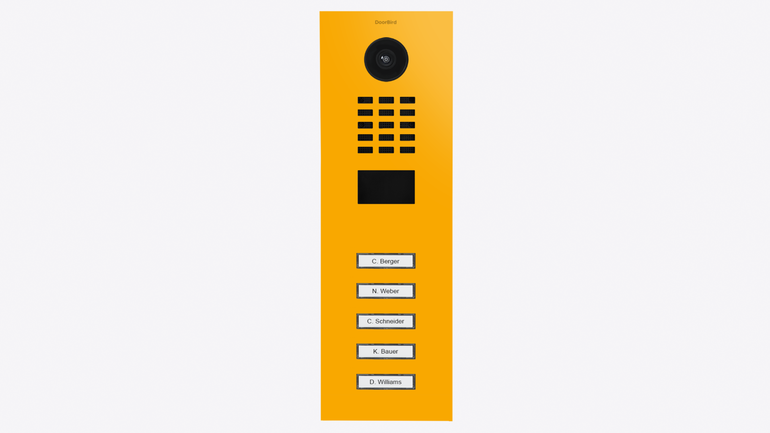 DoorBird D2105V IP Video Door Station, 5 Call Button in Signal Yellow, RAL 1003 - 423887459