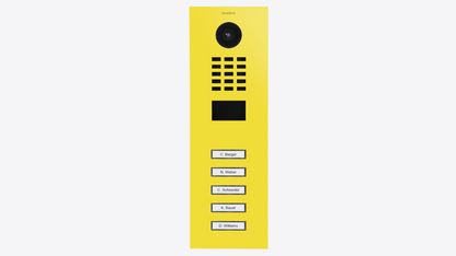 DoorBird D2105V IP Video Door Station, 5 Call Button in Sulfur Yellow, RAL 1016 - 423887473