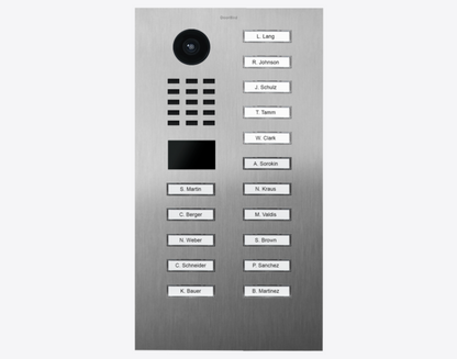 DoorBird D2116V IP Video Door Station, 16 Call Buttons in Stainless Steel V2A - 423867147