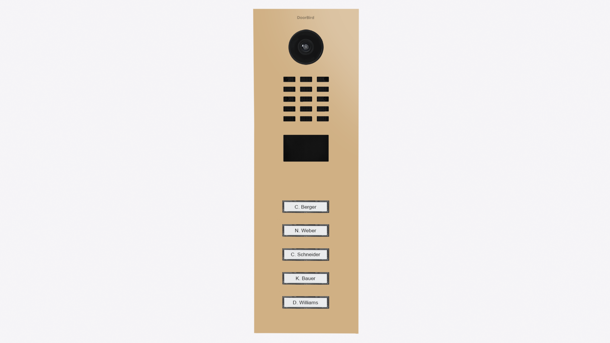 DoorBird D2105V IP Video Door Station, 5 Call Button in Beige, RAL 1001 - 423887442