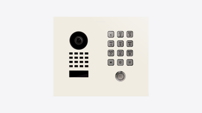 DoorBird D1101KH Classic Flush-Mount IP Video Door Station in Pure White, RAL 9010