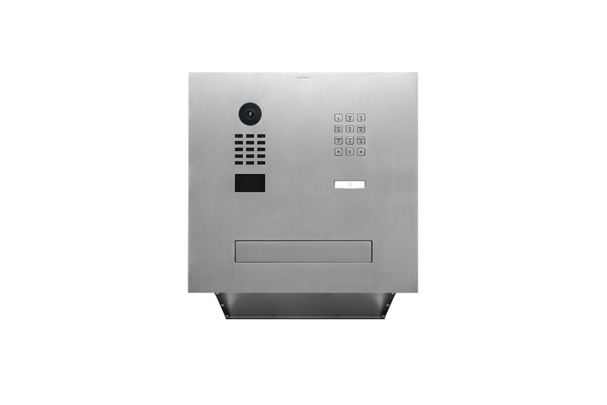 DoorBird Wall Pass-Through Letterbox System with D2101KH IP Video Door Station, 1 Keypad, 1 Call Button - 423900271