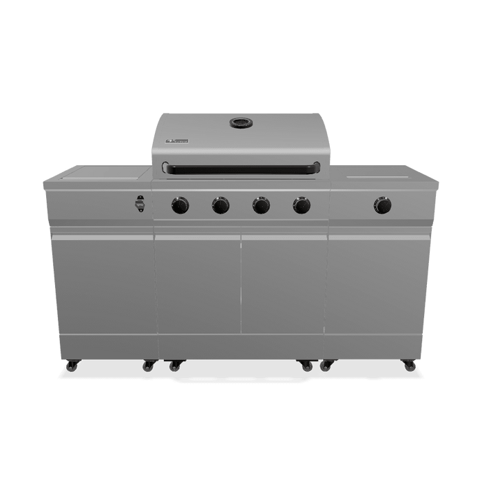 Fresno Series Gunmetal Gray Fresno 5-Burner LP/NG Convertible Grill in Gunmetal - TDT-021-0101