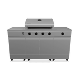 Fresno Series Gunmetal Gray Fresno 5-Burner LP/NG Convertible Grill in Gunmetal - TDT-021-0101