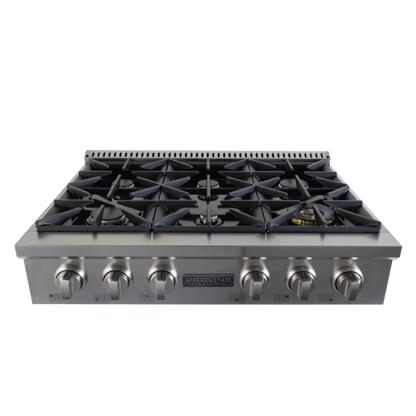 Proline PLSR 30, 36 and 48" Gas Range - 15,000 BTUs of Unmatched Performance in a Compact, Elegant Design - PLST 30G