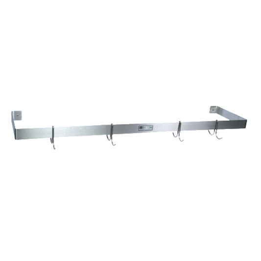 John Boos PRW12 Wall Mount 60" Single Bar Pot Rack - JBPRW12