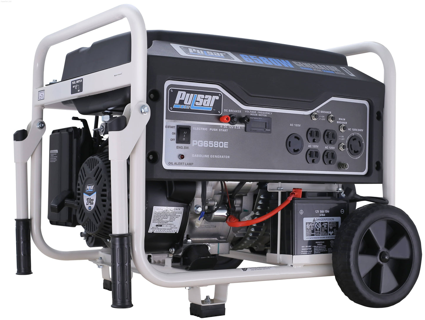 Aurora Generators Pulsar PG6580E-6580W Generator RATED 5500W Carb Approved - PowerGen USA - PG6580E