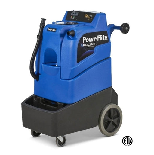 Powr-Flite Pulsar Gamma and Pulsar Gamma Plus, Carpet Extractor, 10 or 15 Gallon, 220psi, Hot Water, 20' Hoses No Tools or with Tools