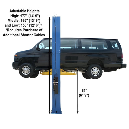Atlas PV12PX 12,000 lb Overhead 2-Post Lift - ATEXH-PV12PX-FPD