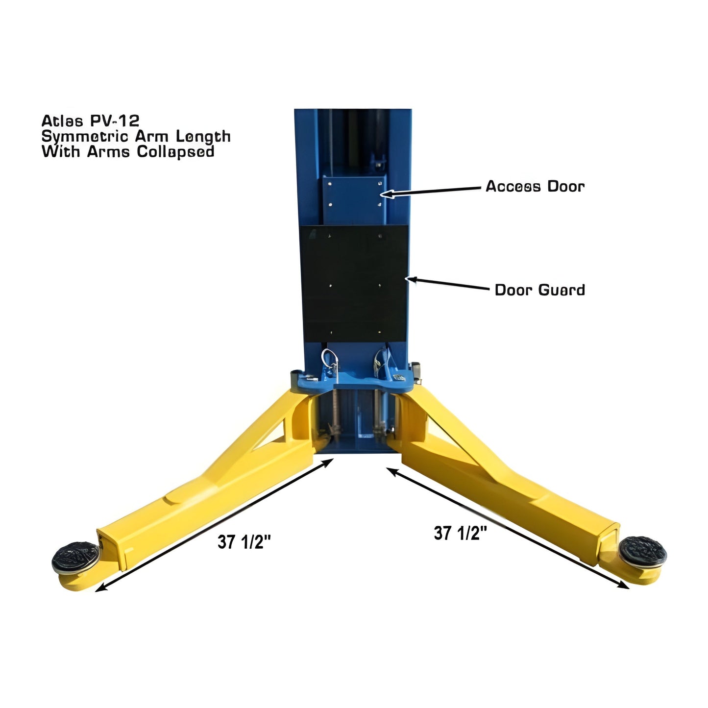 Atlas PV12PX 12,000 lb Overhead 2-Post Lift - ATEXH-PV12PX-FPD