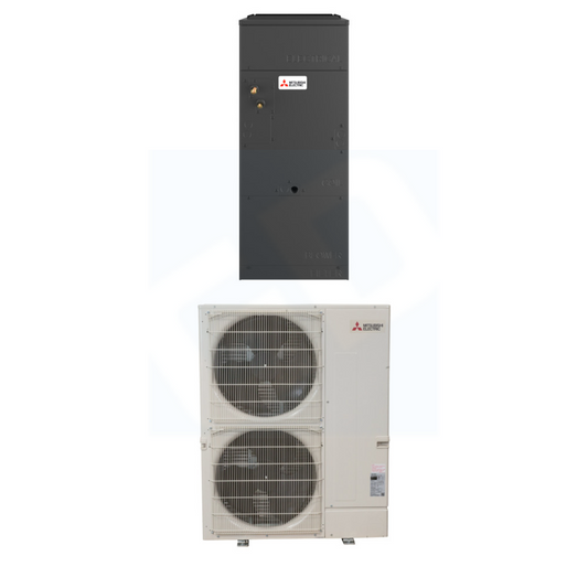 Mitsubishi  36,000 BTU 19.5 SEER2 Multi-Position Air Handler Heat Pump System - R454B - PVAAA36NL/PUZAK36NL