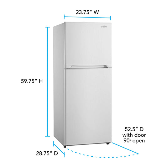 Avanti 11.6 cu. ft. Apartment Size Refrigerator - FF116B0W