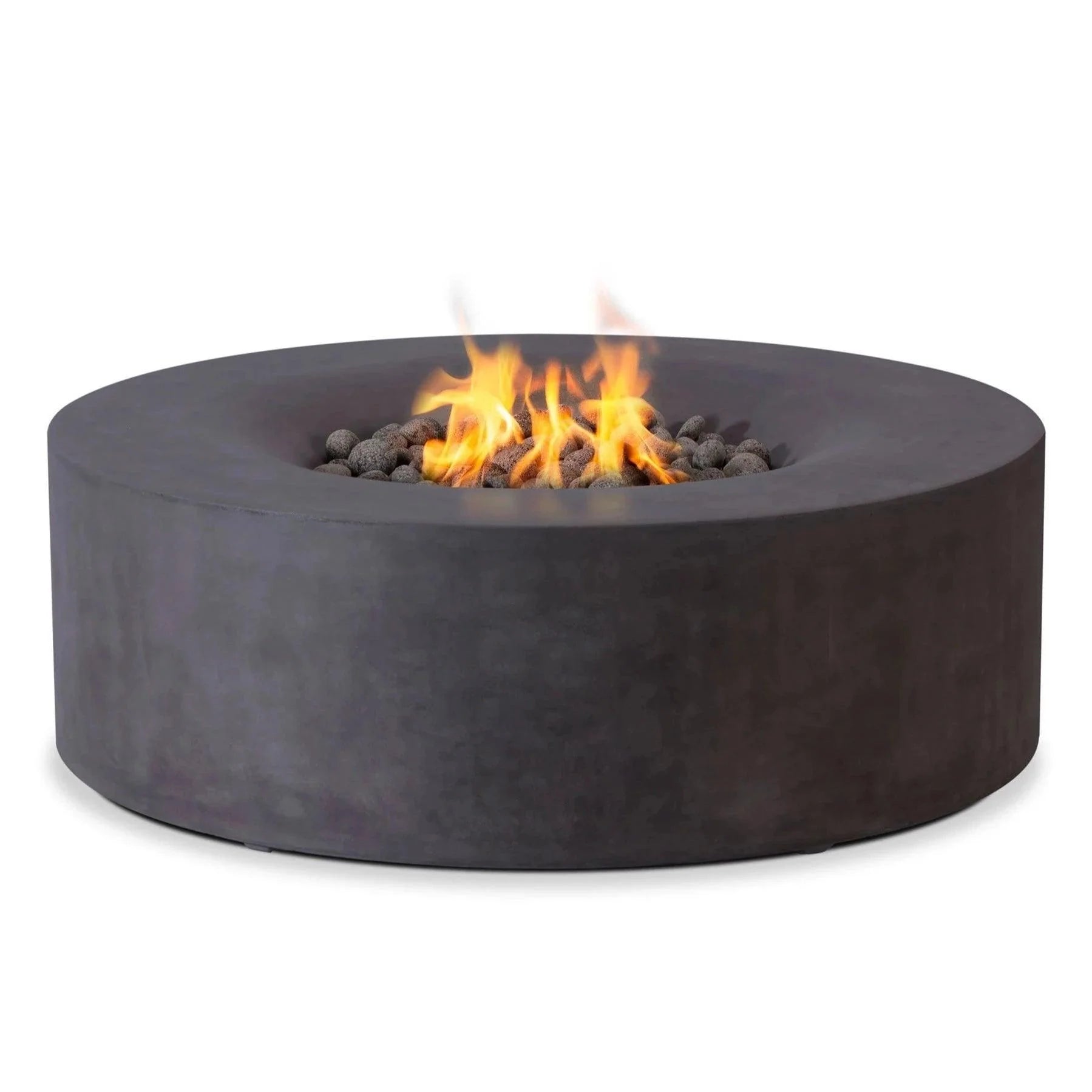 PyroMania Fire - Avalon Round Concrete Fire Pit Table - AV-CH-NG