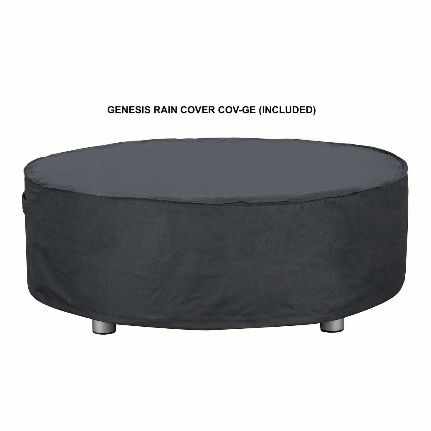 PyroMania Fire - Genesis Round Concrete Fire Pit Table - GE-CH-LP