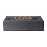 PyroMania Fire - Millenia Rectangle Concrete Fire Pit Table - MI-CH-LP