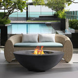 PyroMania Fire - Shangri-La Round Concrete Fire Pit Bowl - SH-CH-LP