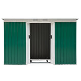 Outsunny 9' x 4.5' x 5.5' Outdoor Rust-Resistant Garden Storage Shed - 845-032