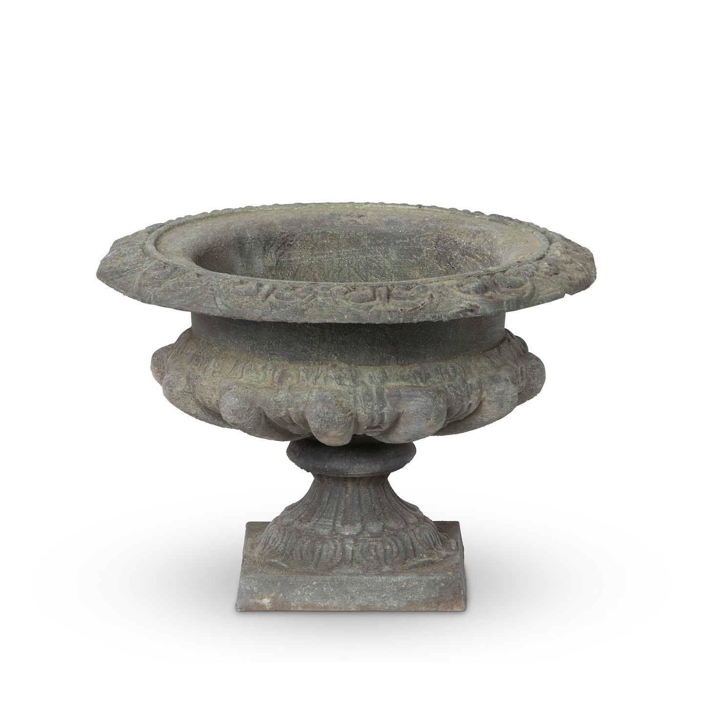 Park Hill Collection Classic Cast Iron Garden Urn: Handcrafted Antique Finish for Timeless Elegance in Your Garden Design - ECM36143