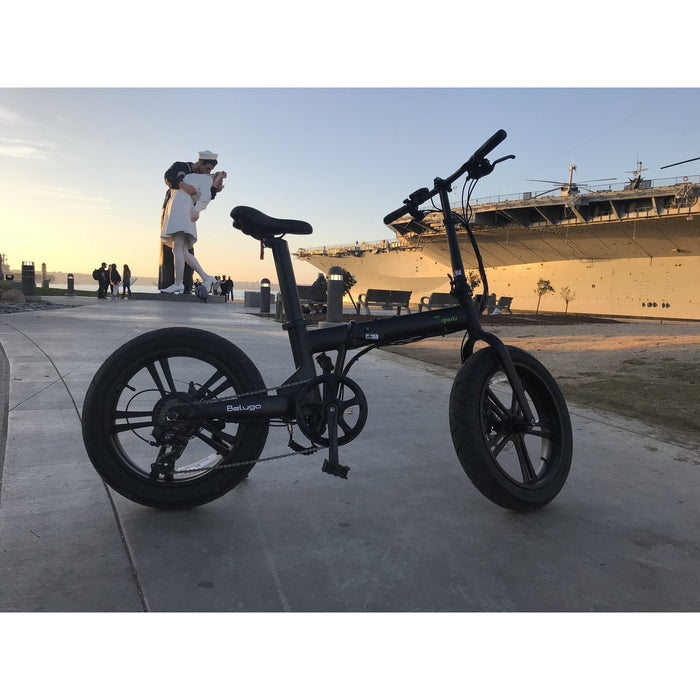 QualiSports Qualibike Beluga 48V 10.5Ah 500W Folding Electric Bike Backyard Provider