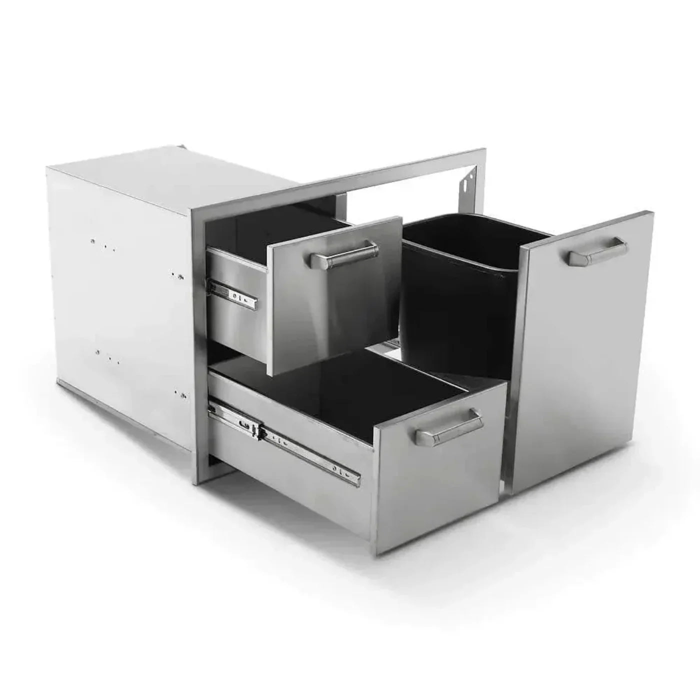 Quivira 36" Combo Trash Rollout with Two Drawers - 12022764
