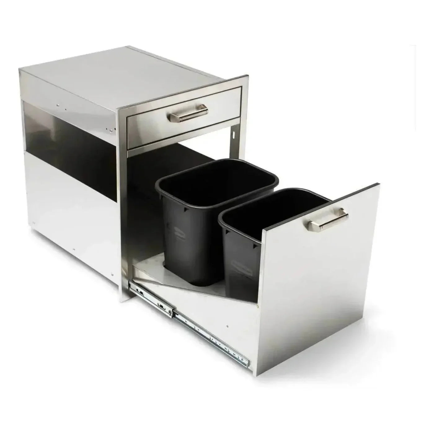 Quivira Trash and Recycle Rollout with Single Drawer - 12025667