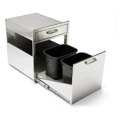 Quivira Trash and Recycle Rollout with Single Drawer - 12025667