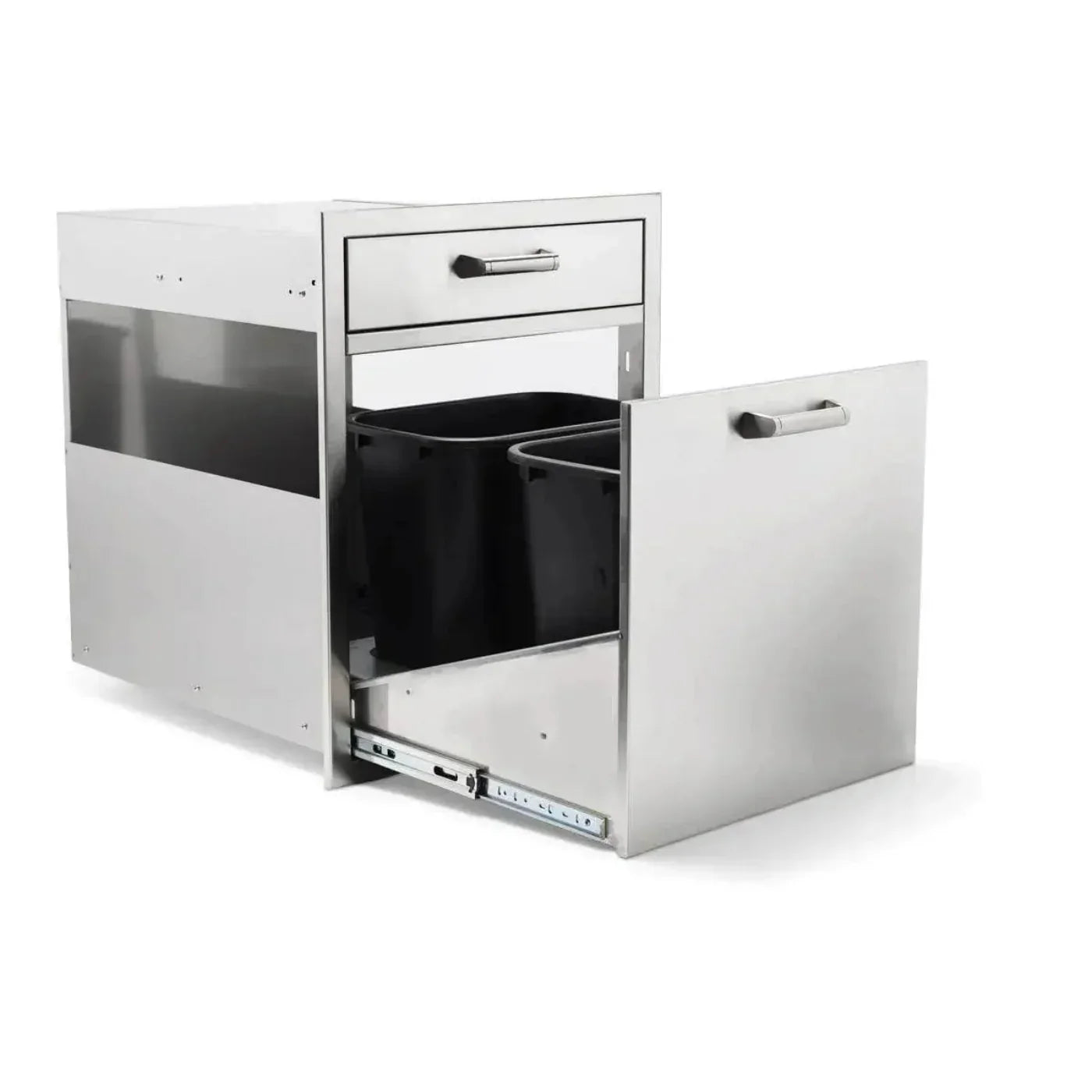 Quivira Trash and Recycle Rollout with Single Drawer - 12025667