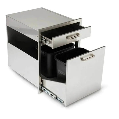 Quivira Trash and Recycle Rollout with Single Drawer - 12025667